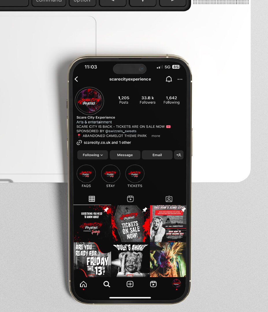 Scare City Experience | Social Media